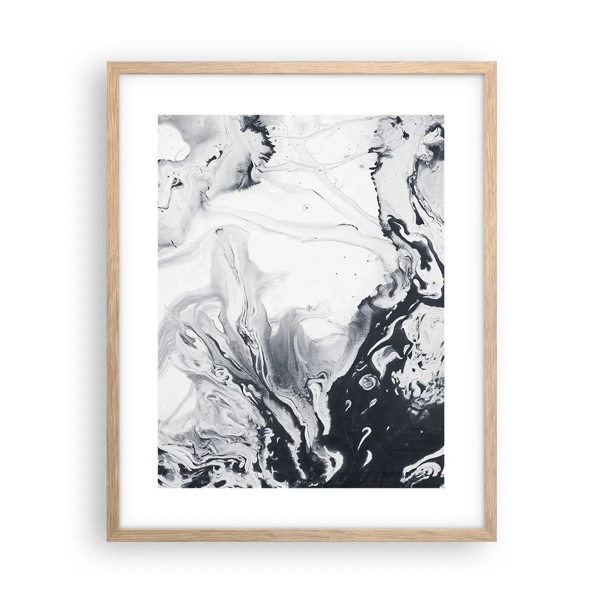 Poster in einem Rahmen aus heller Eiche - Das Innere der Erde - 40x50 cm