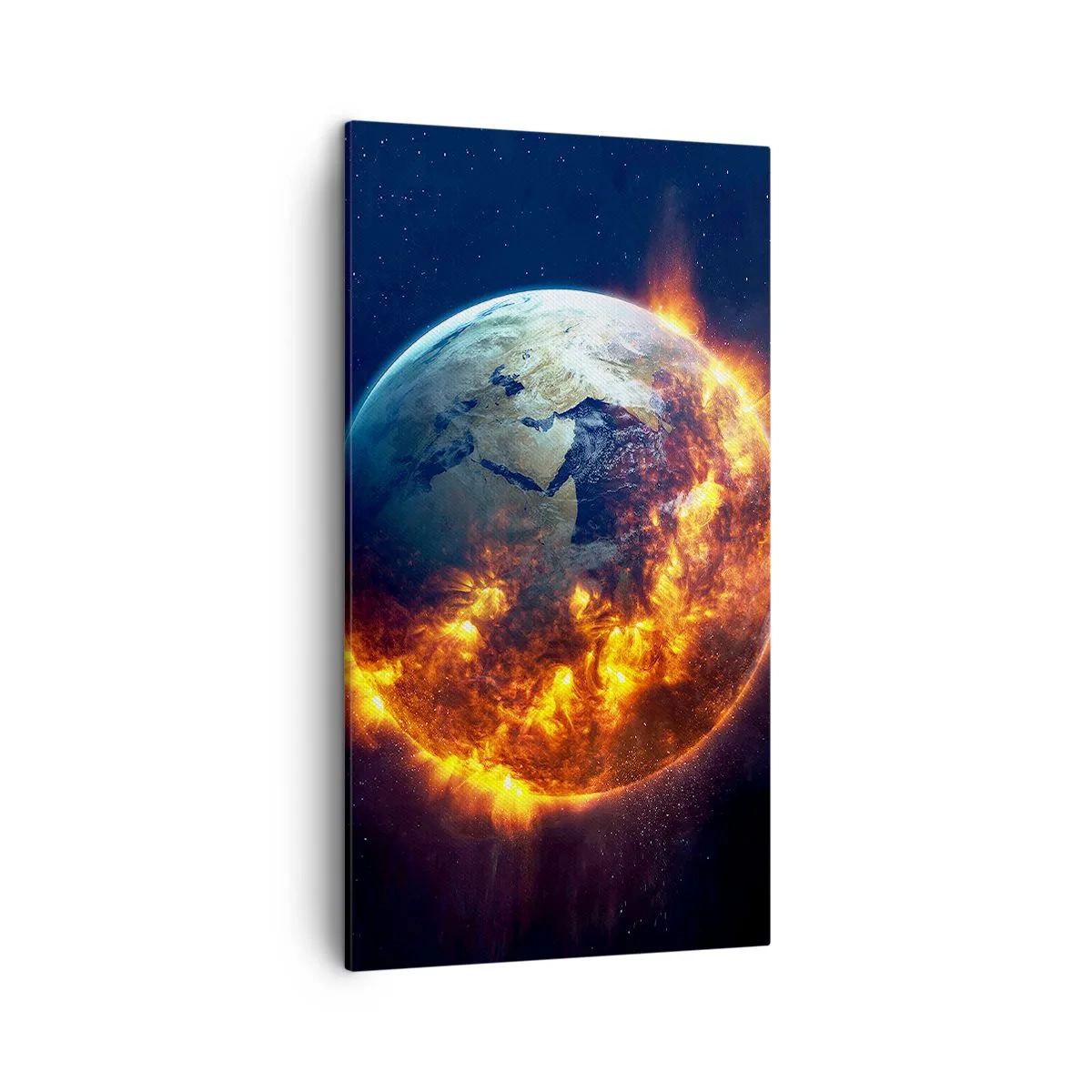 Bild auf Leinwand - Leinwandbild - Die Flamme der Apokalypse - 45x80 cm