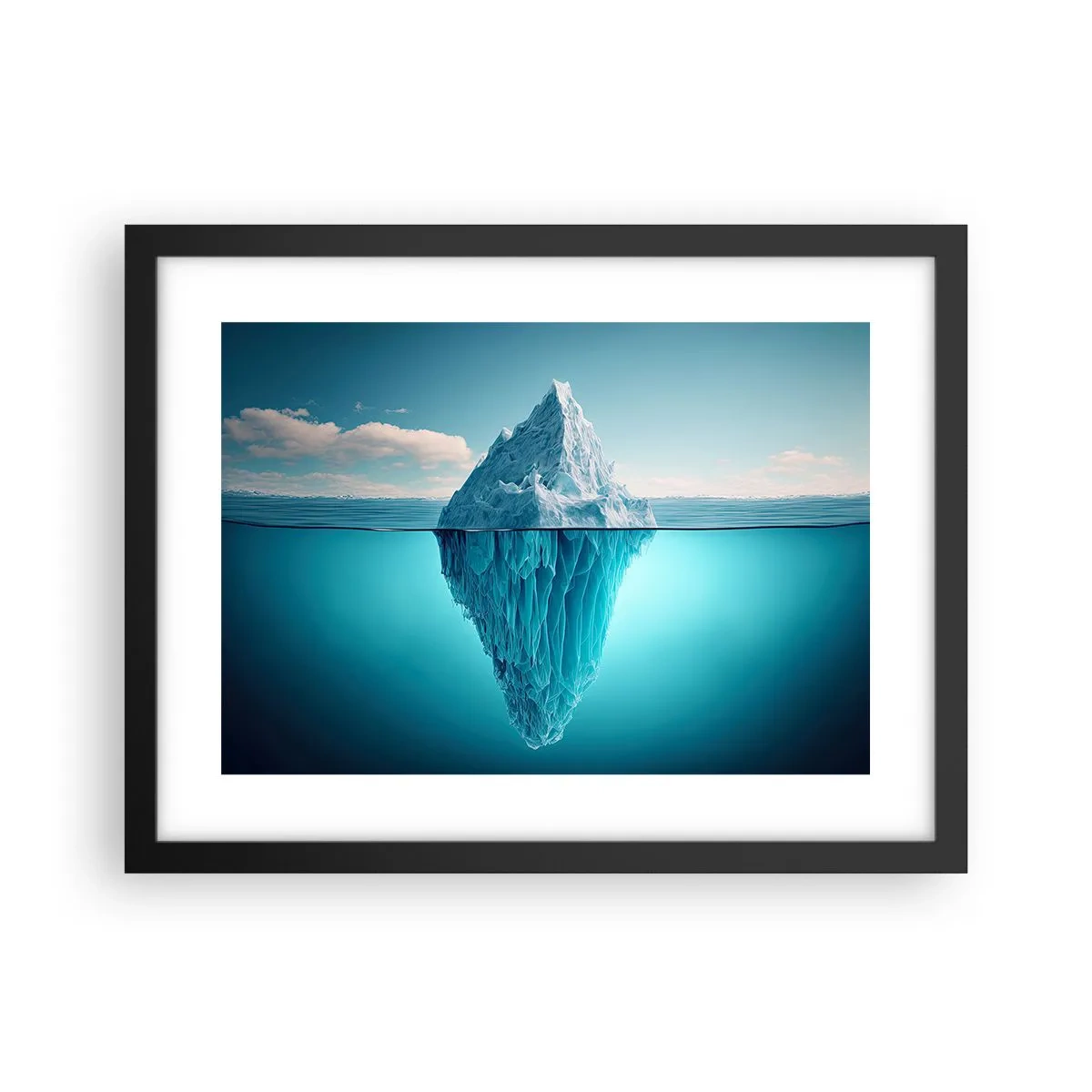 Poster in einem schwarzem Rahmen - Königin des Eises - 40x30 cm