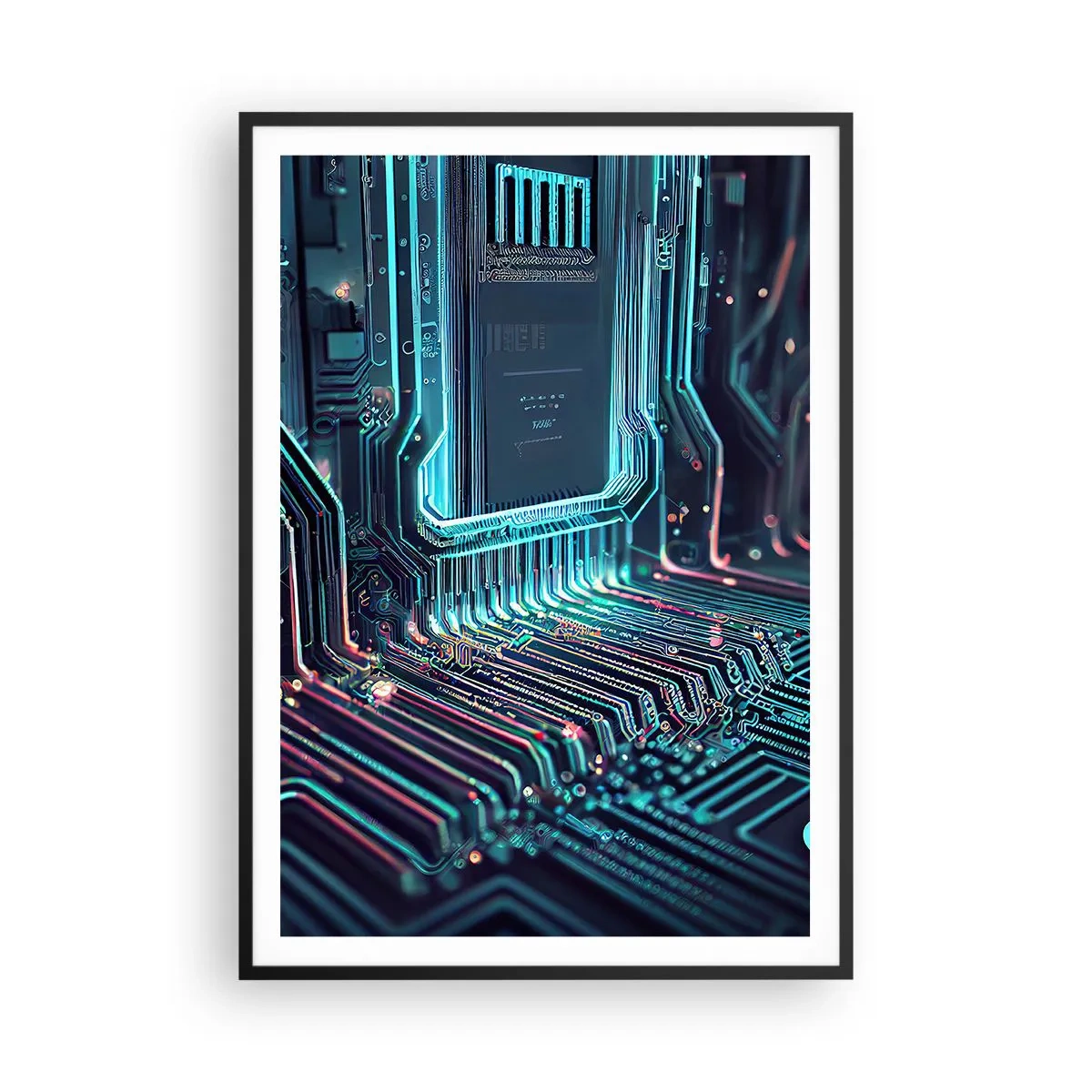 Poster in einem schwarzem Rahmen - Ich denke nur… - 70x100 cm