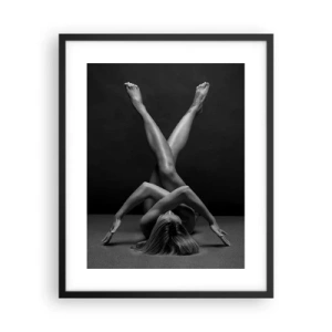 Poster in einem schwarzem Rahmen - Die Geometrie der Nacktheit - 40x50 cm
