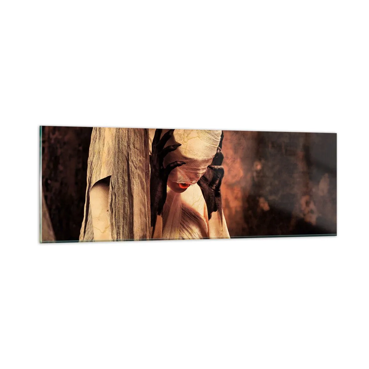 Glasbild - Bild auf glas - Zwischen Gut und Böse - 90x30 cm