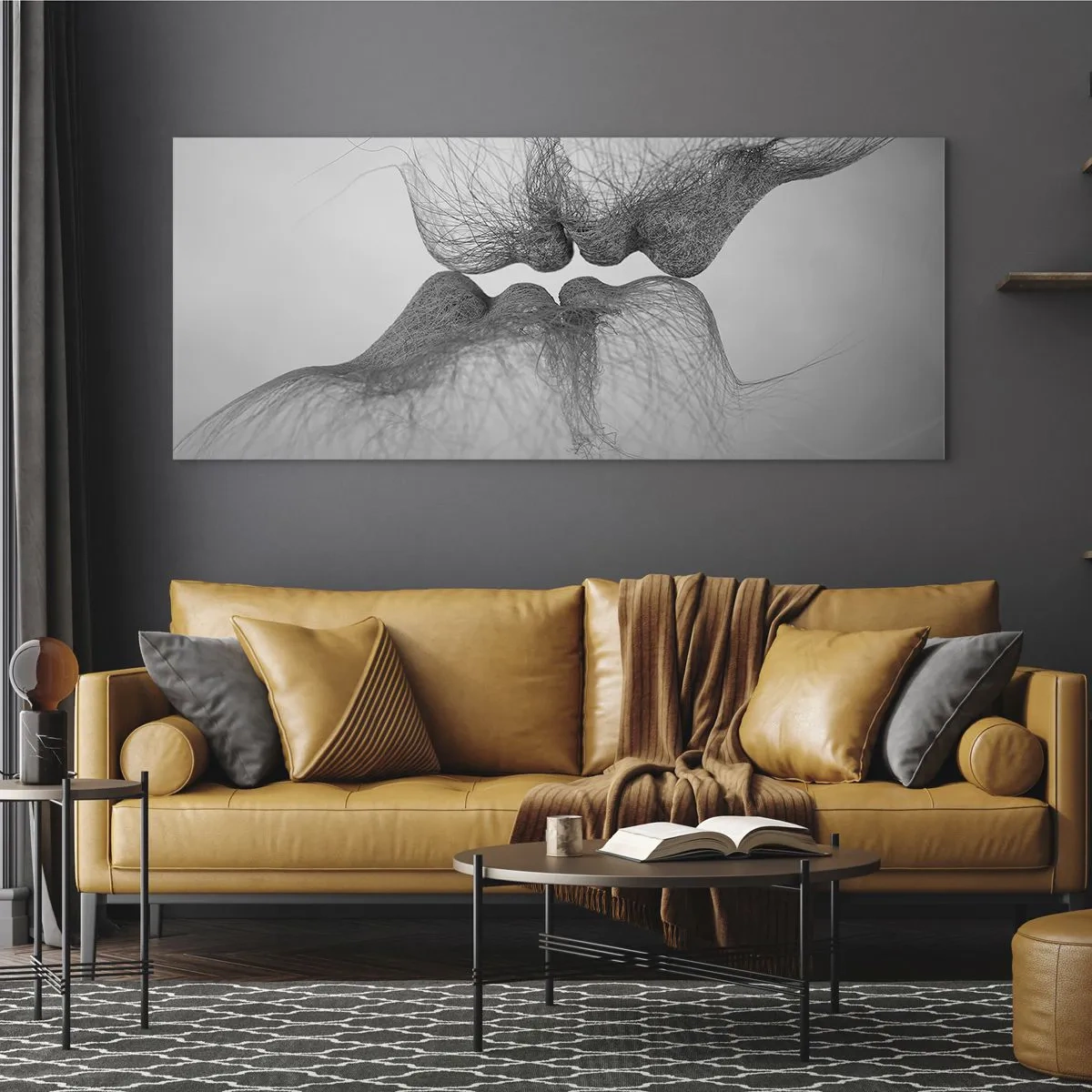 Glasbild - Bild auf glas - Kuss des Windes - 90x30 cm