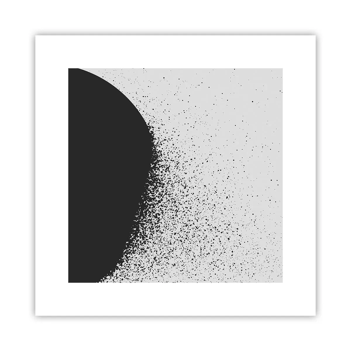 Poster - Bewegung von Molekülen - 30x30 cm