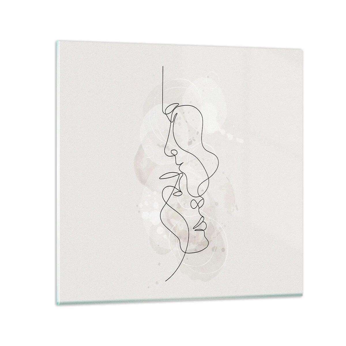 Glasbild - Bild auf glas - Verstrickt in eine Umarmung - 60x60 cm