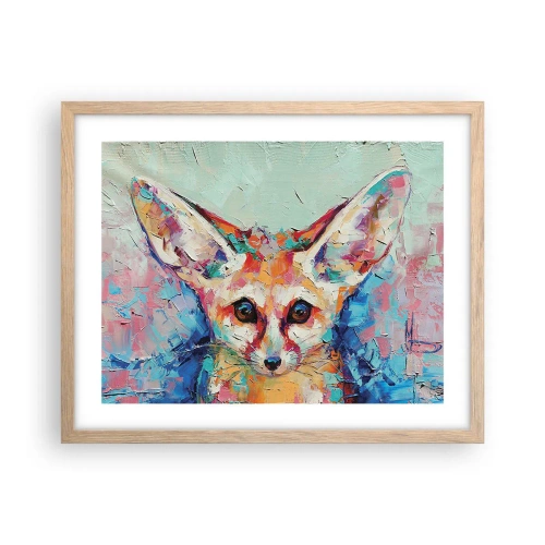 Poster in einem Rahmen aus heller Eiche - Bist du bereit für mich? - 50x40 cm