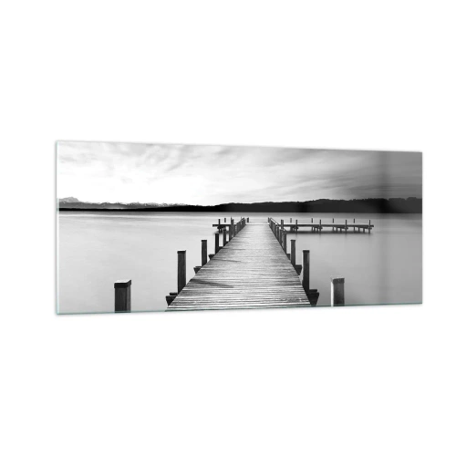 Glasbild - Bild auf glas - An der Wasserstelle - Ruhe - 100x40 cm