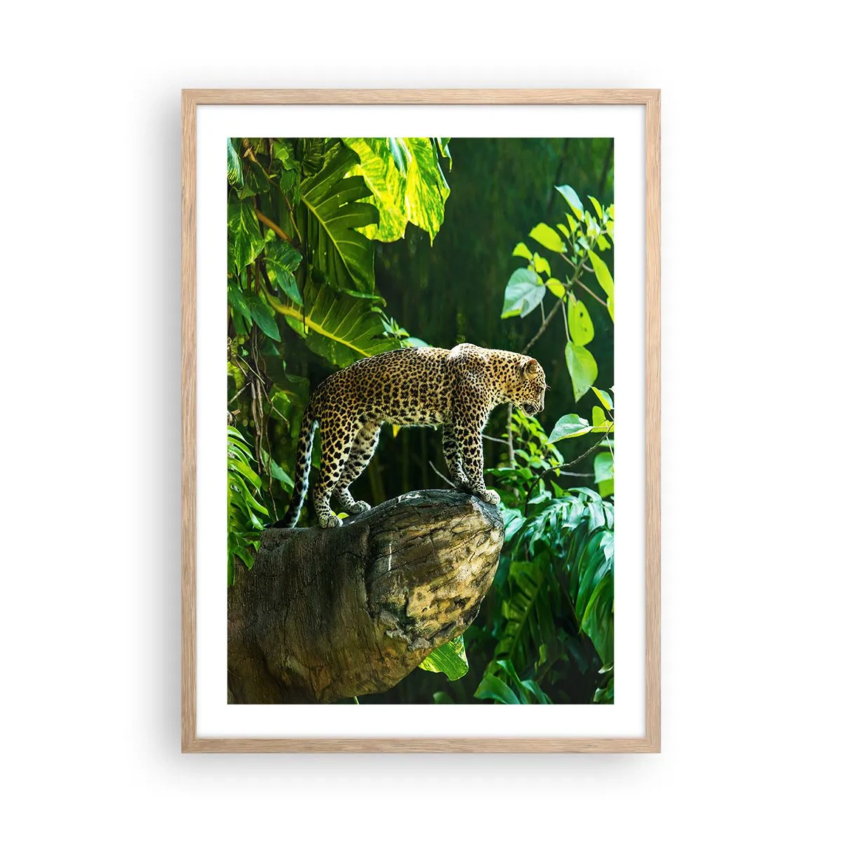 Poster in einem Rahmen aus heller Eiche - Auf die Jagd? - 50x70 cm