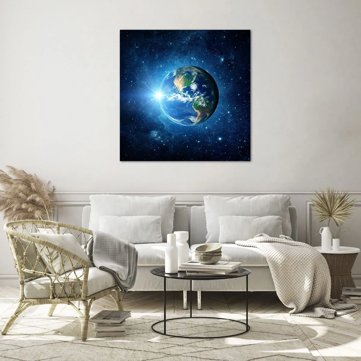 Glasbild - Bild auf glas - Wir sind im Himmel - 30x30 cm