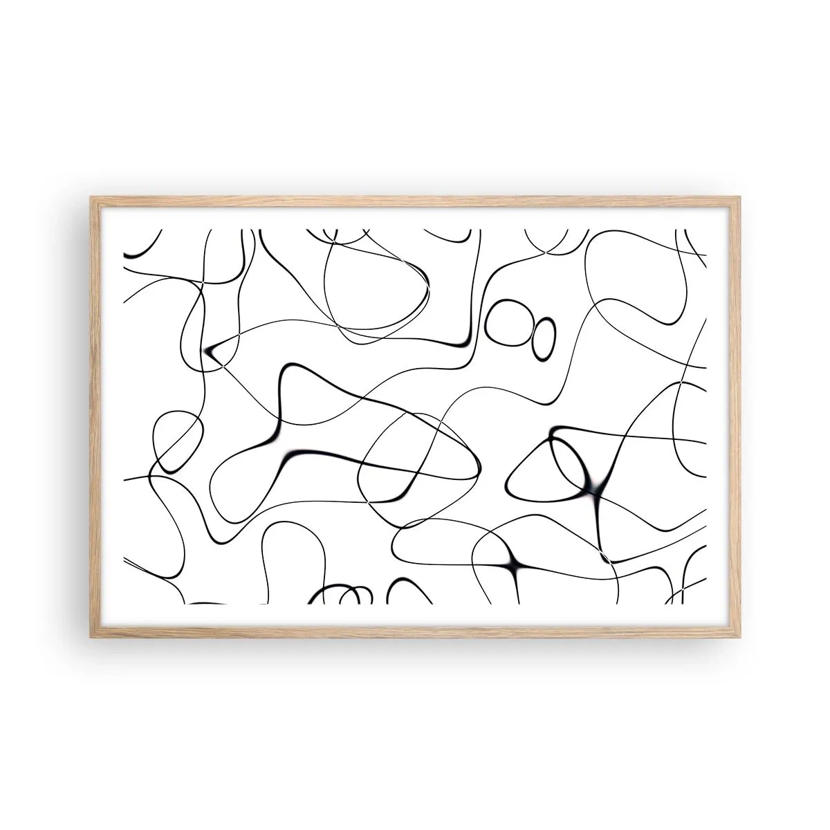 Poster in einem Rahmen aus heller Eiche - Lebenswege, Wechselfälle - 91x61 cm