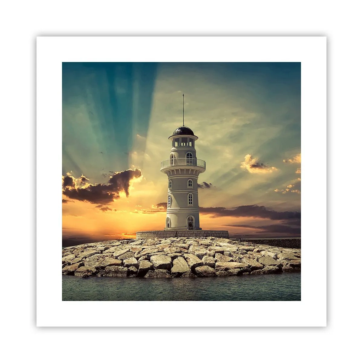 Poster - Licht - Gut - Schönheit - 40x40 cm