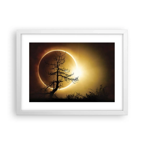 Poster in einem weißen Rahmen - Totale Finsternis - 40x30 cm