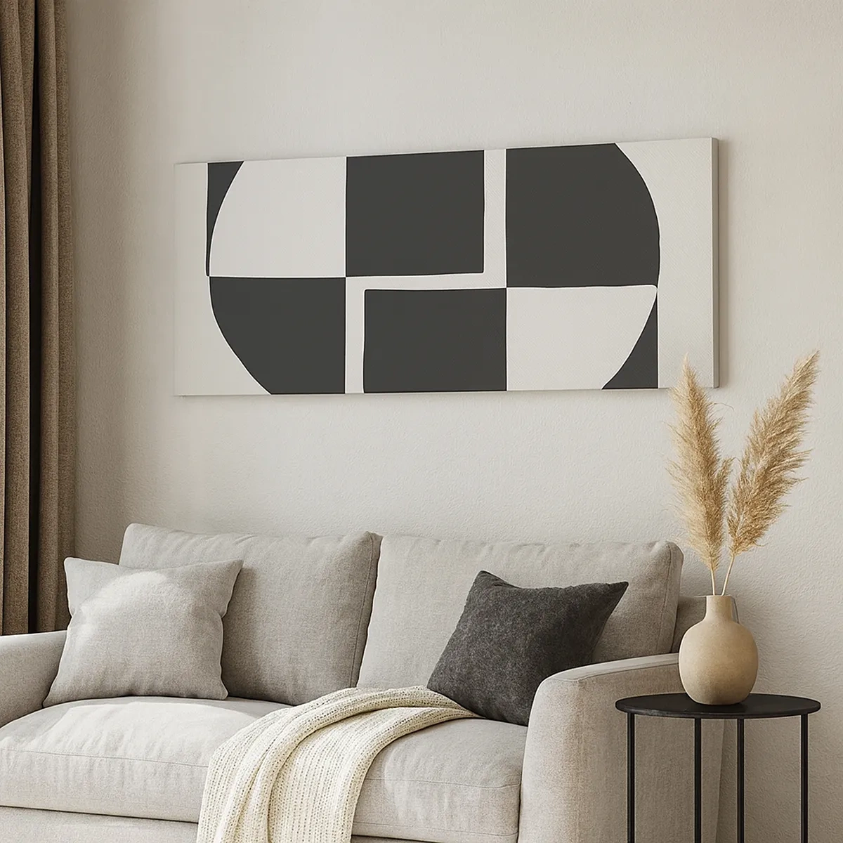 Bild auf Leinwand - Leinwandbild - Antithese - Synthese - 30x30 cm