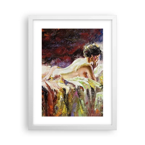 Poster in einem weißen Rahmen - Venus in Gedanken - 30x40 cm
