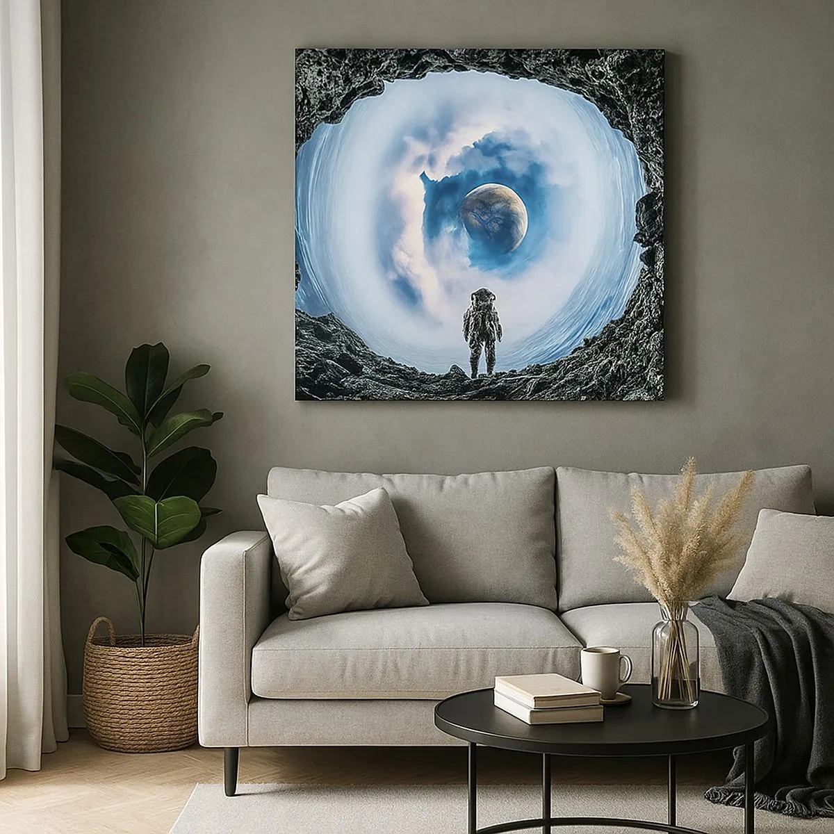 Bild auf Leinwand - Leinwandbild - Es ist nicht weit von zu Hause - 30x30 cm