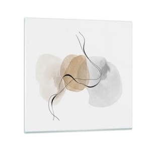 Glasbild - Bild auf glas - Luftperlen - 60x60 cm