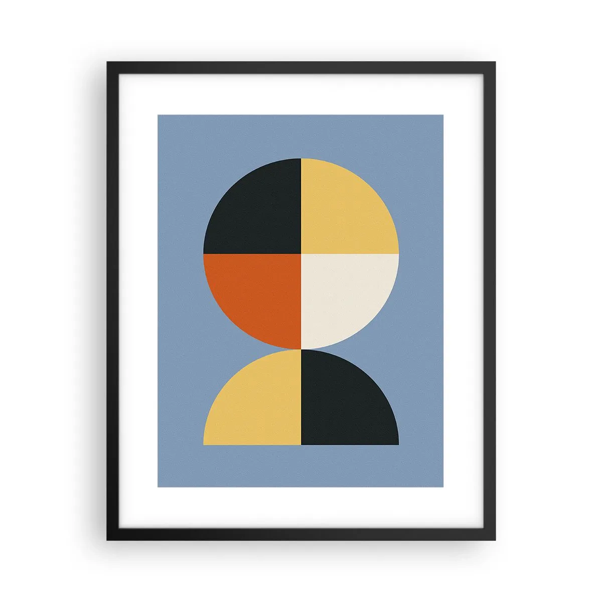 Poster in einem schwarzem Rahmen - Beobachte und zähle - 40x50 cm