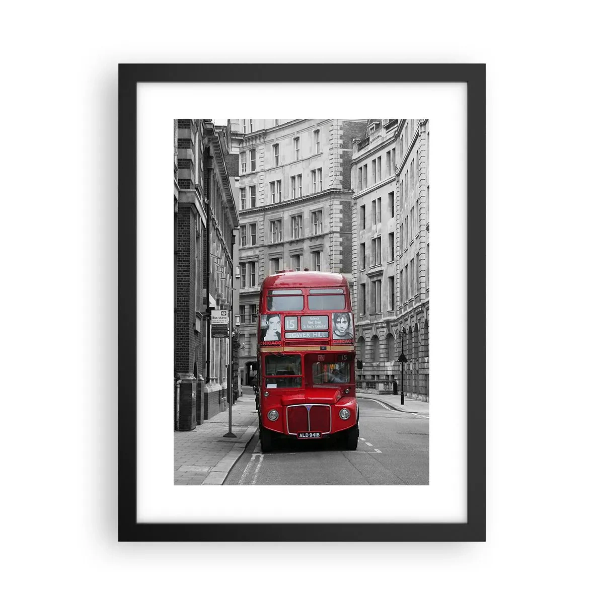 Poster in einem schwarzem Rahmen - Der Alltag muss nicht grau sein - 30x40 cm