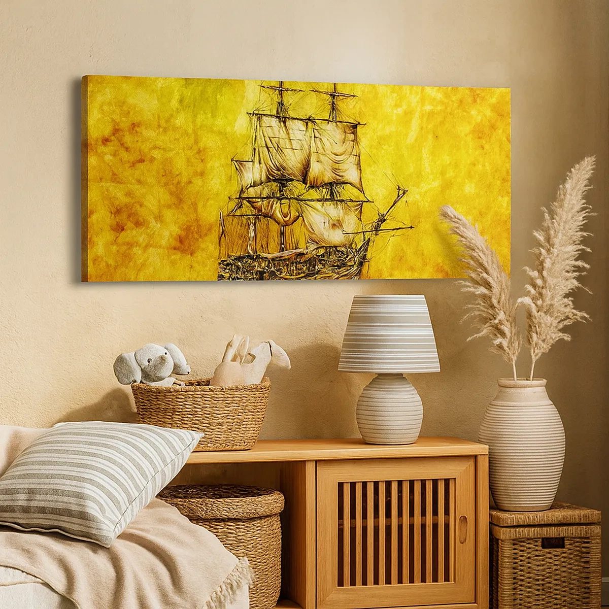 Bild auf Leinwand - Leinwandbild - Richtung Tortuga! - 30x30 cm