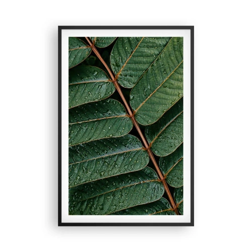Poster in einem schwarzem Rahmen - Im grünen Rhythmus - 61x91 cm