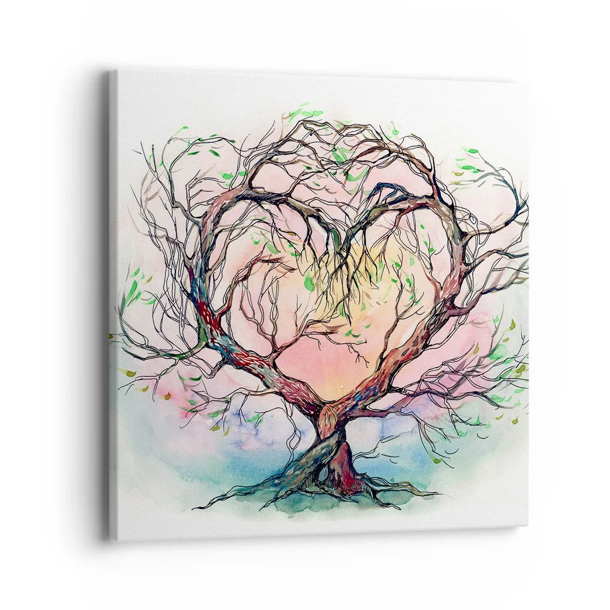 Bild auf Leinwand - Leinwandbild - Gemeinsam gegen die Stürme - 40x40 cm