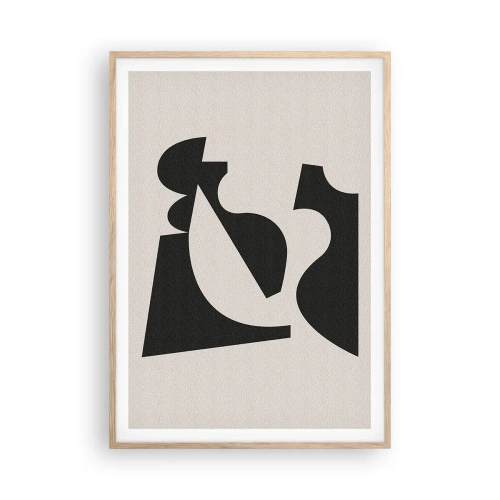 Poster in einem Rahmen aus heller Eiche - Zum Selbstbauen - 70x100 cm