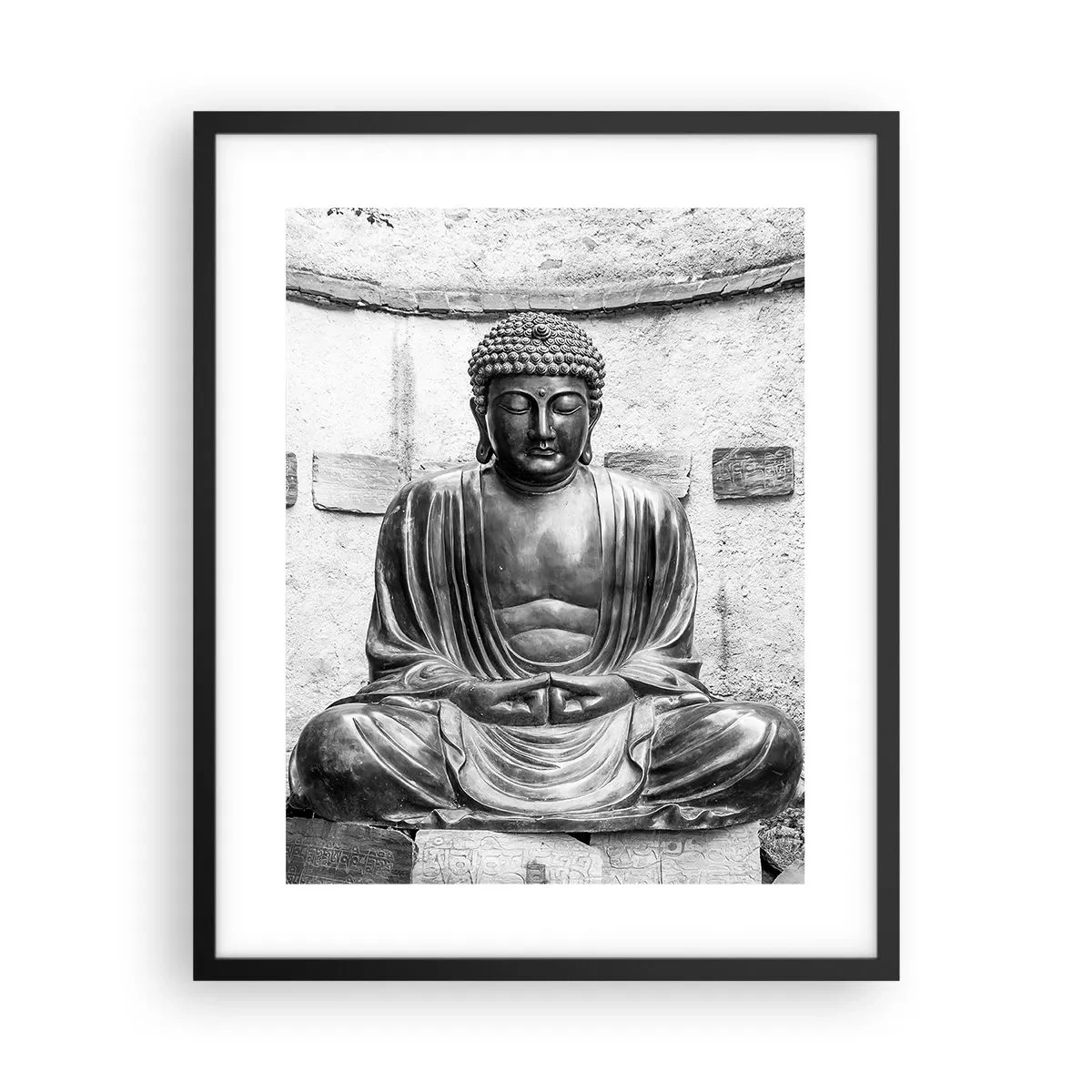 Poster in einem schwarzem Rahmen - An der Quelle des Friedens - 40x50 cm