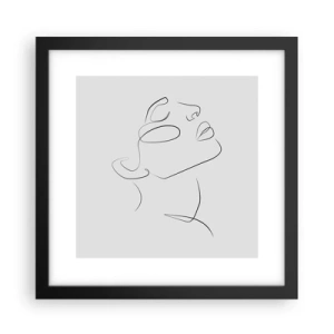 Poster in einem schwarzem Rahmen - Die Drehungen und Wendungen der Träume - 30x30 cm