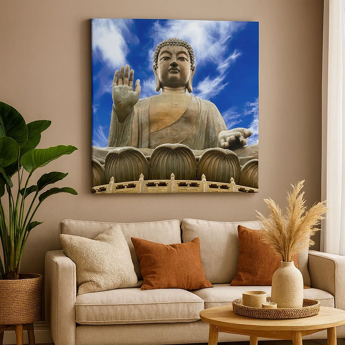 Bild auf Leinwand - Leinwandbild - Leben ohne Angst - 30x30 cm