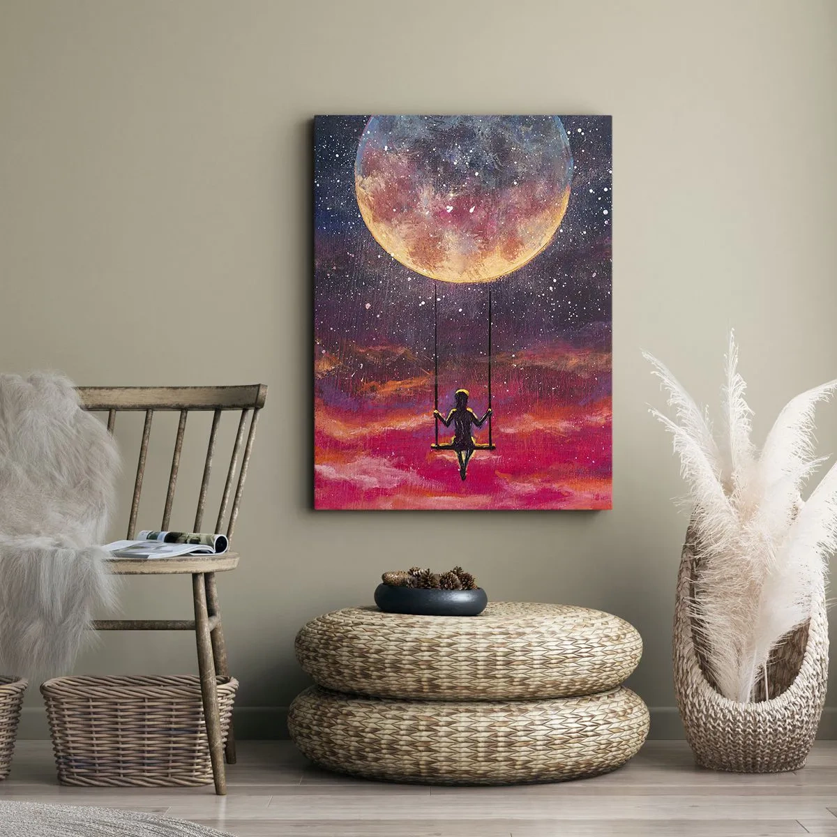 Bild auf Leinwand - Leinwandbild - Traum - 45x80 cm