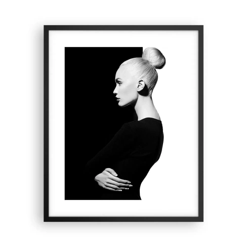 Poster in einem schwarzem Rahmen - Einfach eine Frau - 40x50 cm