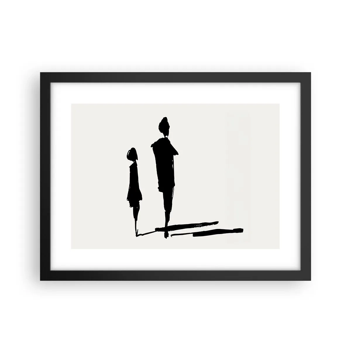 Poster in einem schwarzem Rahmen - Mit Sicherheit zusammen? - 40x30 cm