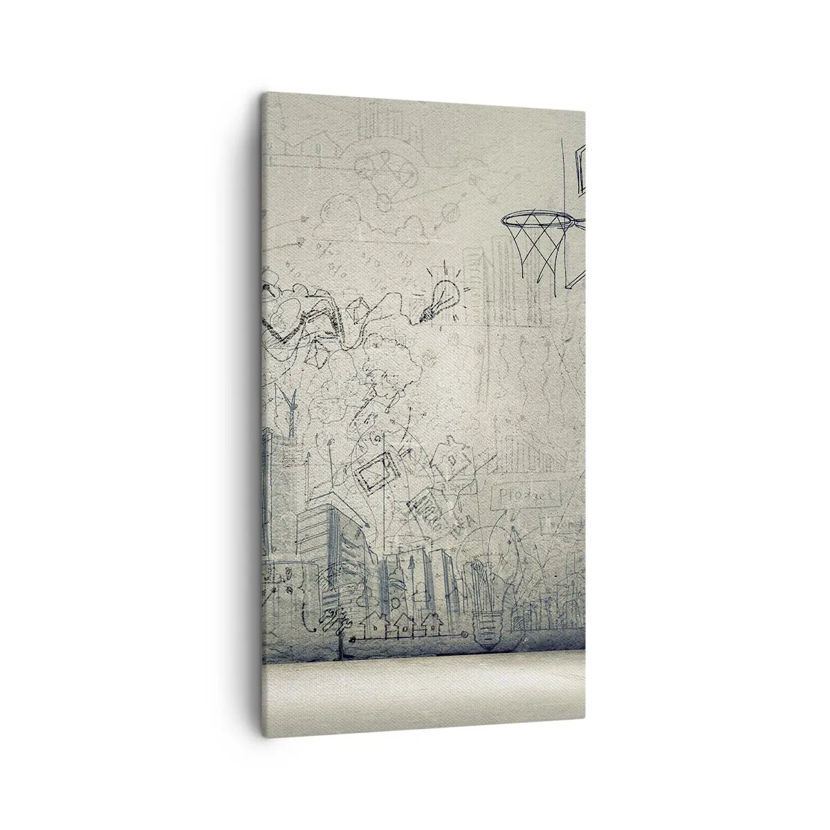 Bild auf Leinwand - Leinwandbild - Mein tolles Stadtleben - 45x80 cm