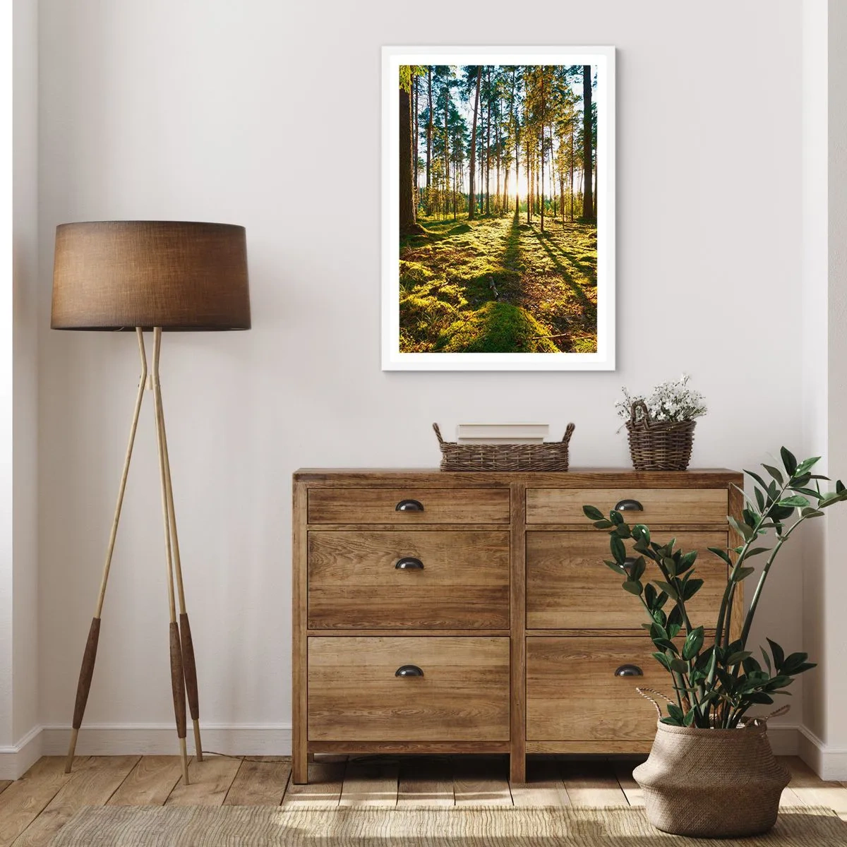 Poster in einem weißen Rahmen - … Hinter den sieben Wäldern - 30x40 cm