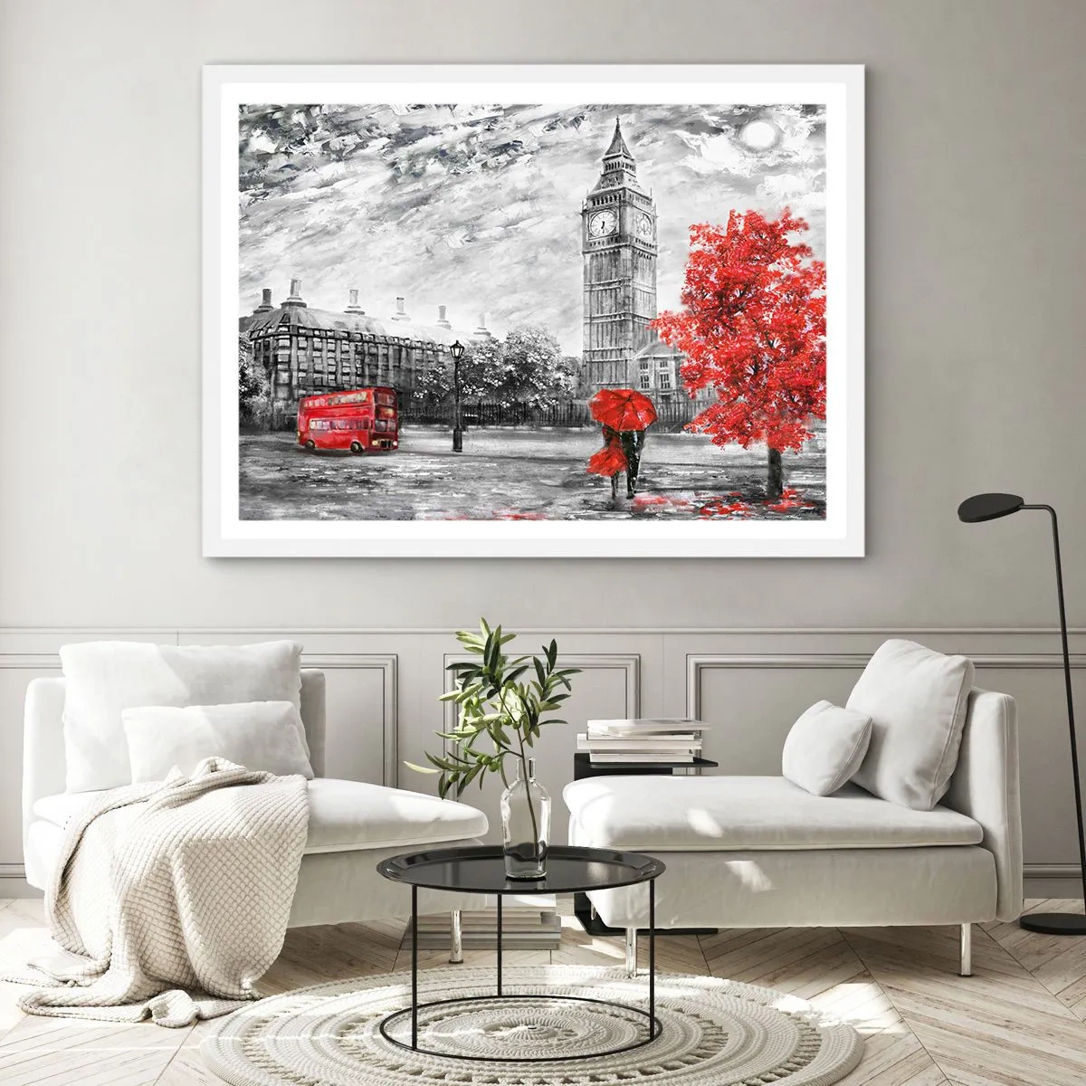 Poster in einem weißen Rahmen - Ein aufregender Tag - 70x50 cm