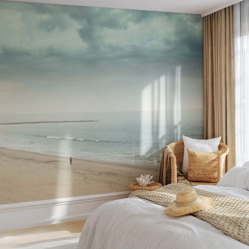 Selbstklebende Fototapete Deluxe Sticker - Auf der Suche nach Frieden - Meer, Strand, Gehen - 250x175 cm