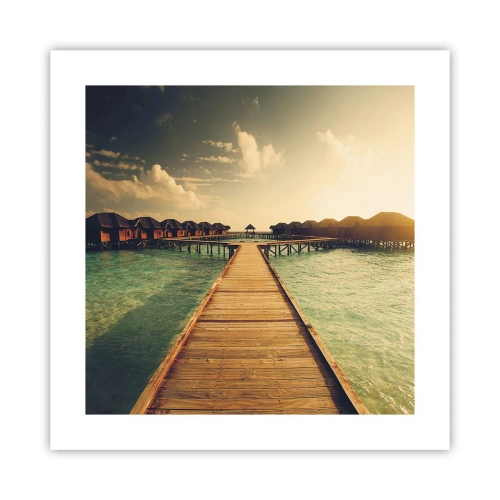 Poster - Eine herzliche Einladung - 40x40 cm