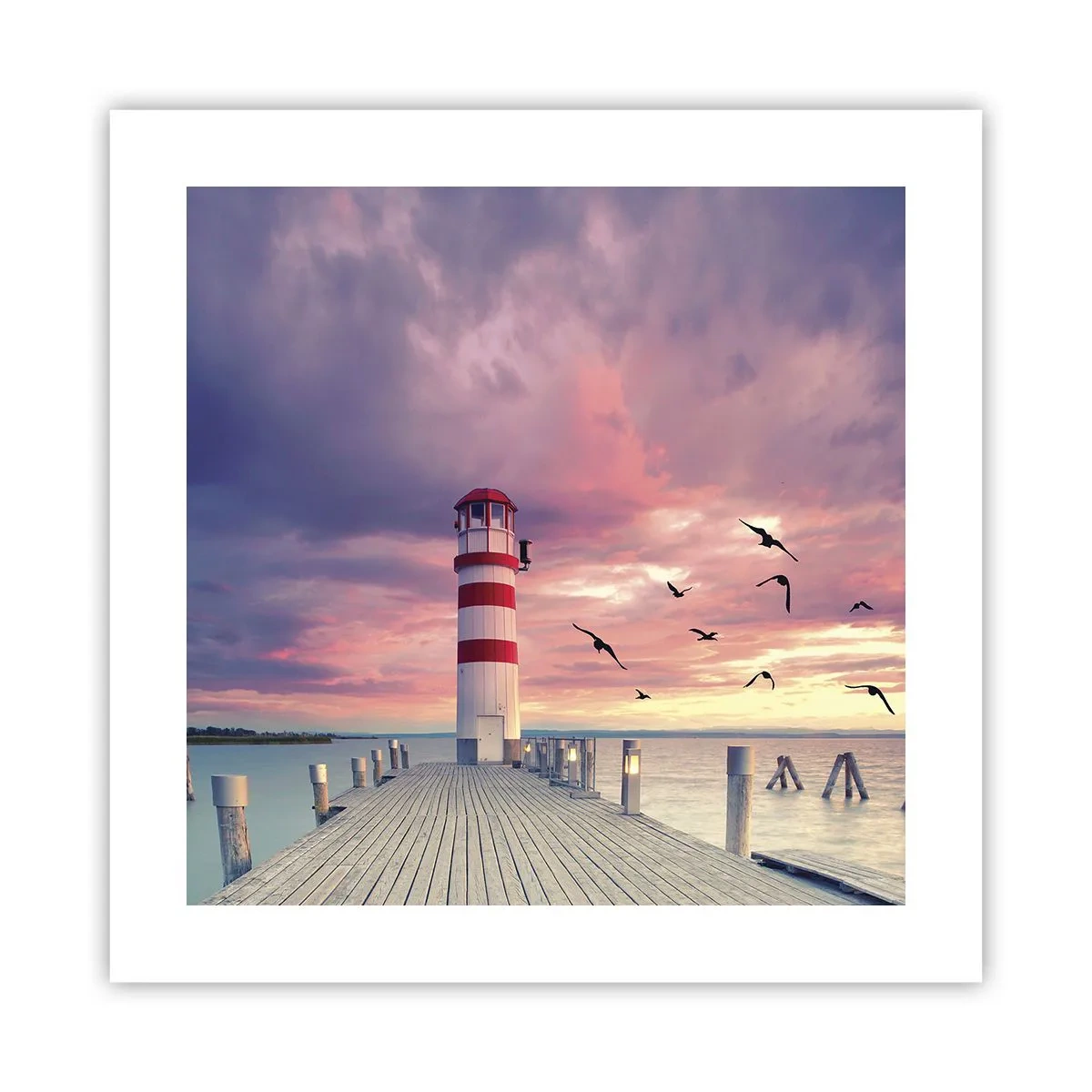 Poster - Es ist Zeit zum Hafen zu gehen - 40x40 cm