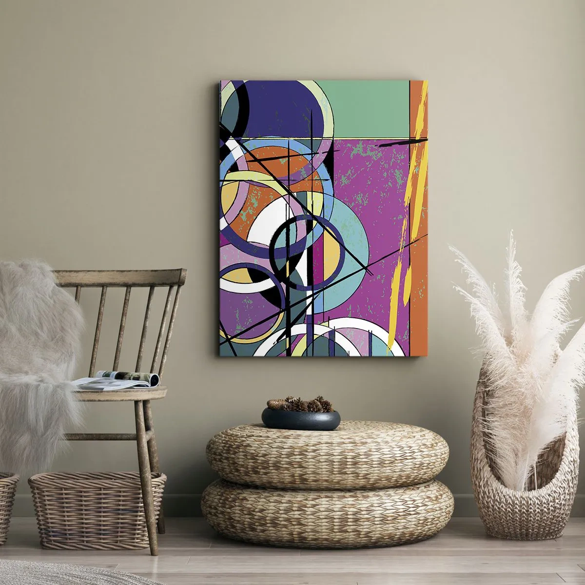 Bild auf Leinwand - Leinwandbild - Rad für Rad - 45x80 cm