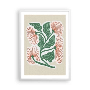 Poster in einem weißen Rahmen - Im Folkstil und modern - 50x70 cm