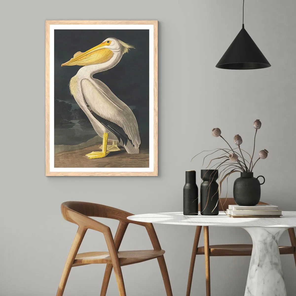 Poster in einem Rahmen aus heller Eiche - Voller Stolz - 70x100 cm