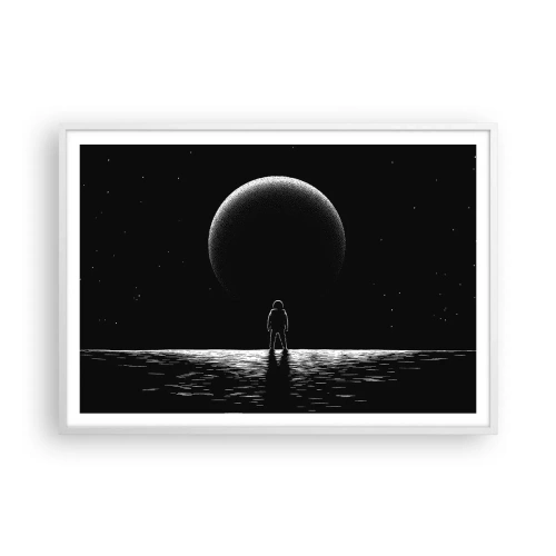 Poster in einem weißen Rahmen - Angesicht zu Angesicht - 100x70 cm