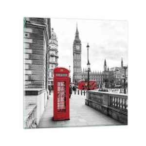Glasbild - Bild auf glas - London, ohne Zweifel - 30x30 cm