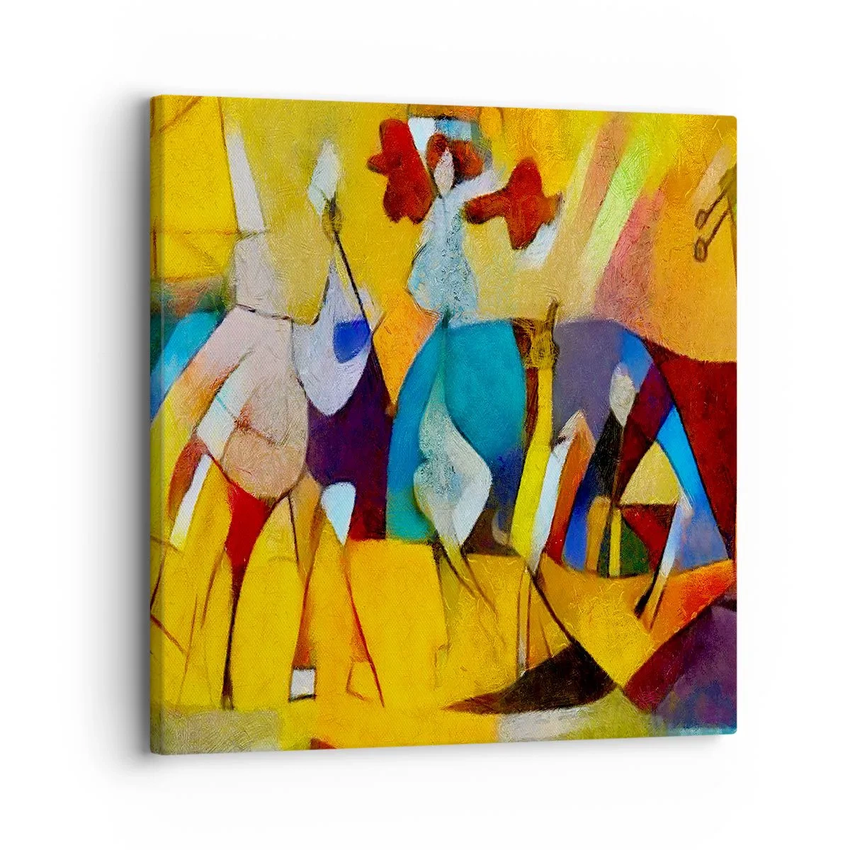 Bild auf Leinwand - Leinwandbild - Sonne - Leben - Freude - 30x30 cm