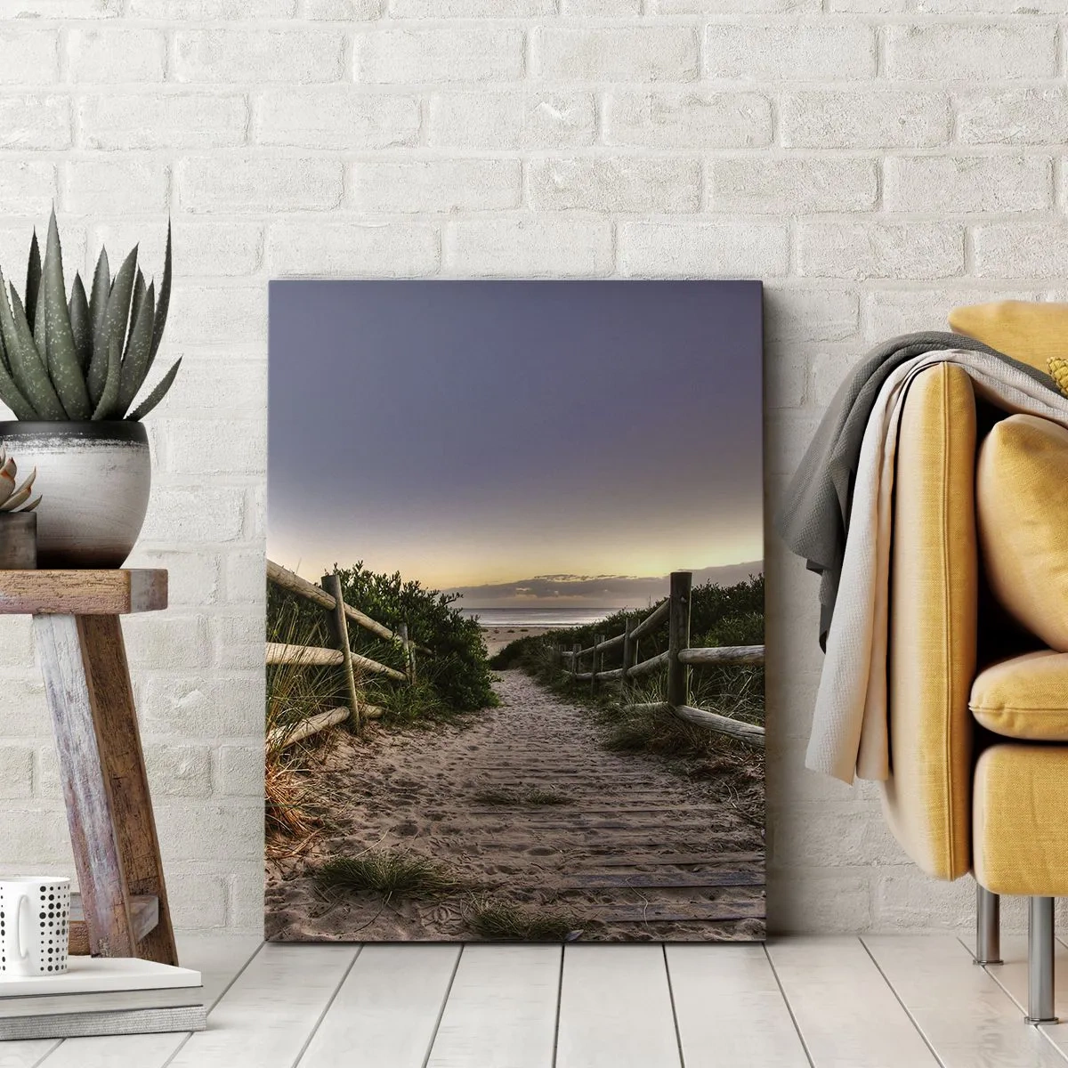 Bild auf Leinwand - Leinwandbild - Das Ziel ist bereits sichtbar - 45x80 cm