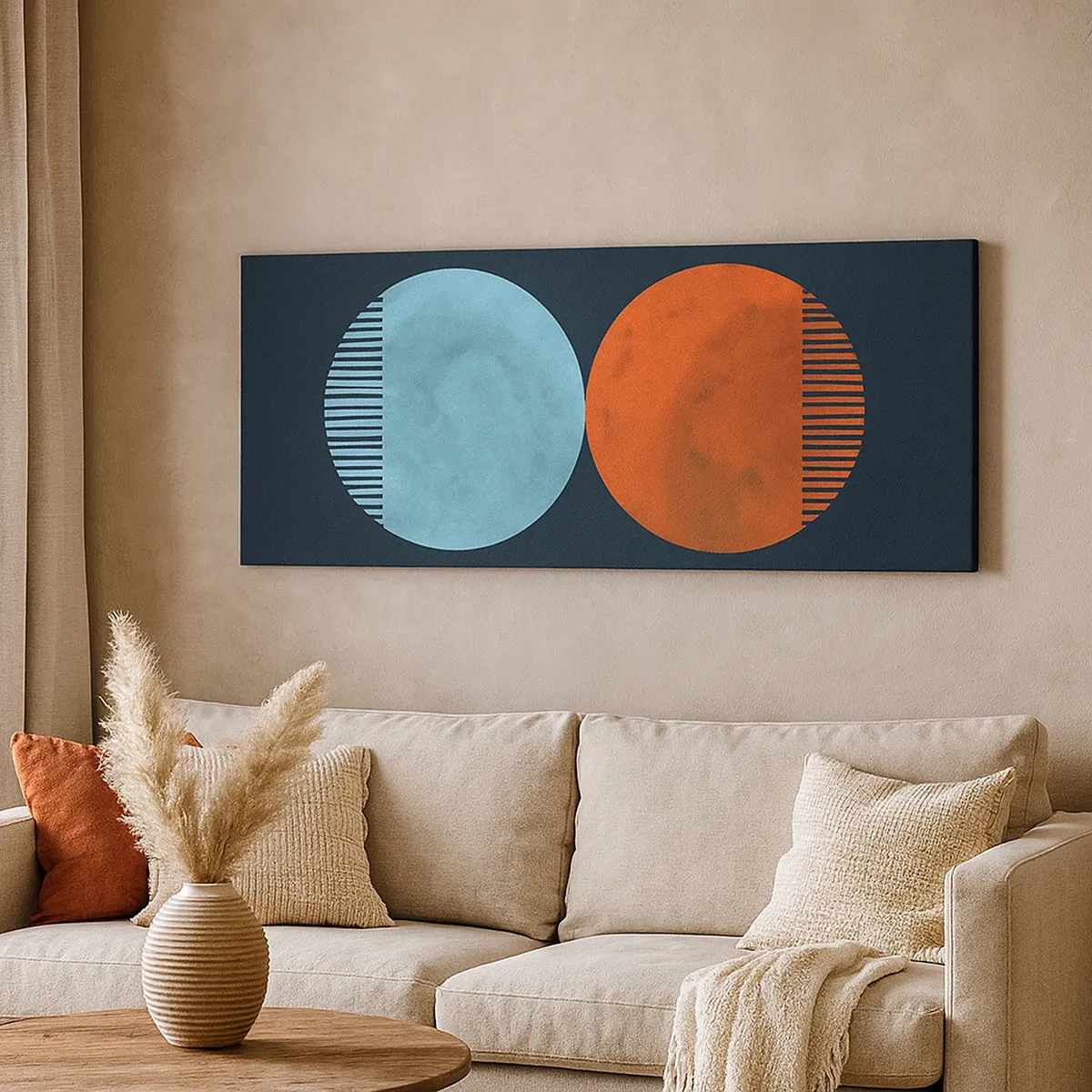 Bild auf Leinwand - Leinwandbild - Nur Geometrie? - 30x30 cm