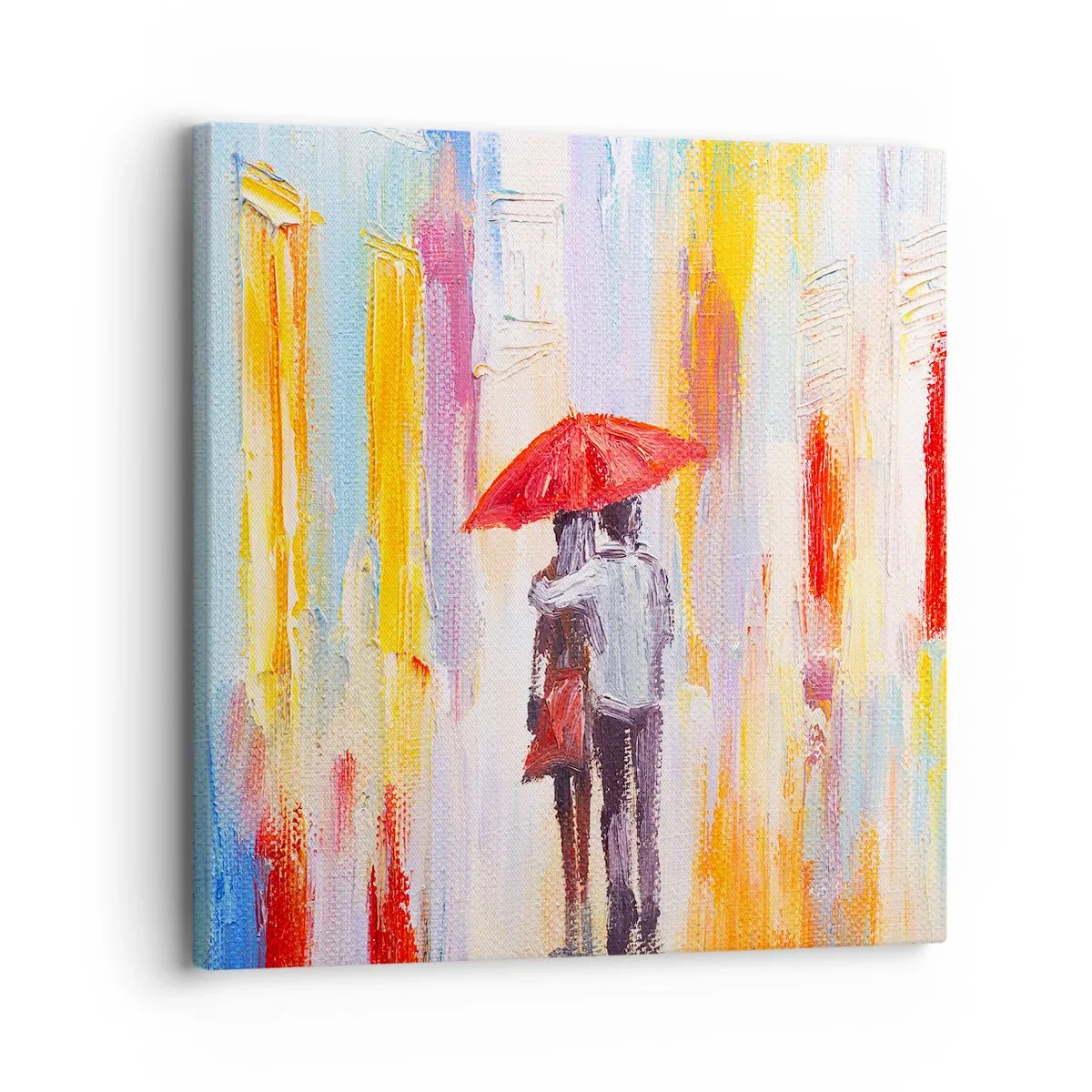 Bild auf Leinwand - Leinwandbild - Lass es weiter regnen - 30x30 cm