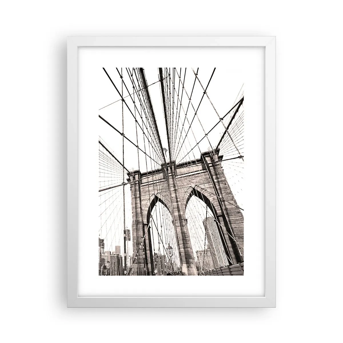 Poster in einem weißen Rahmen - New Yorker Kathedrale - 30x40 cm