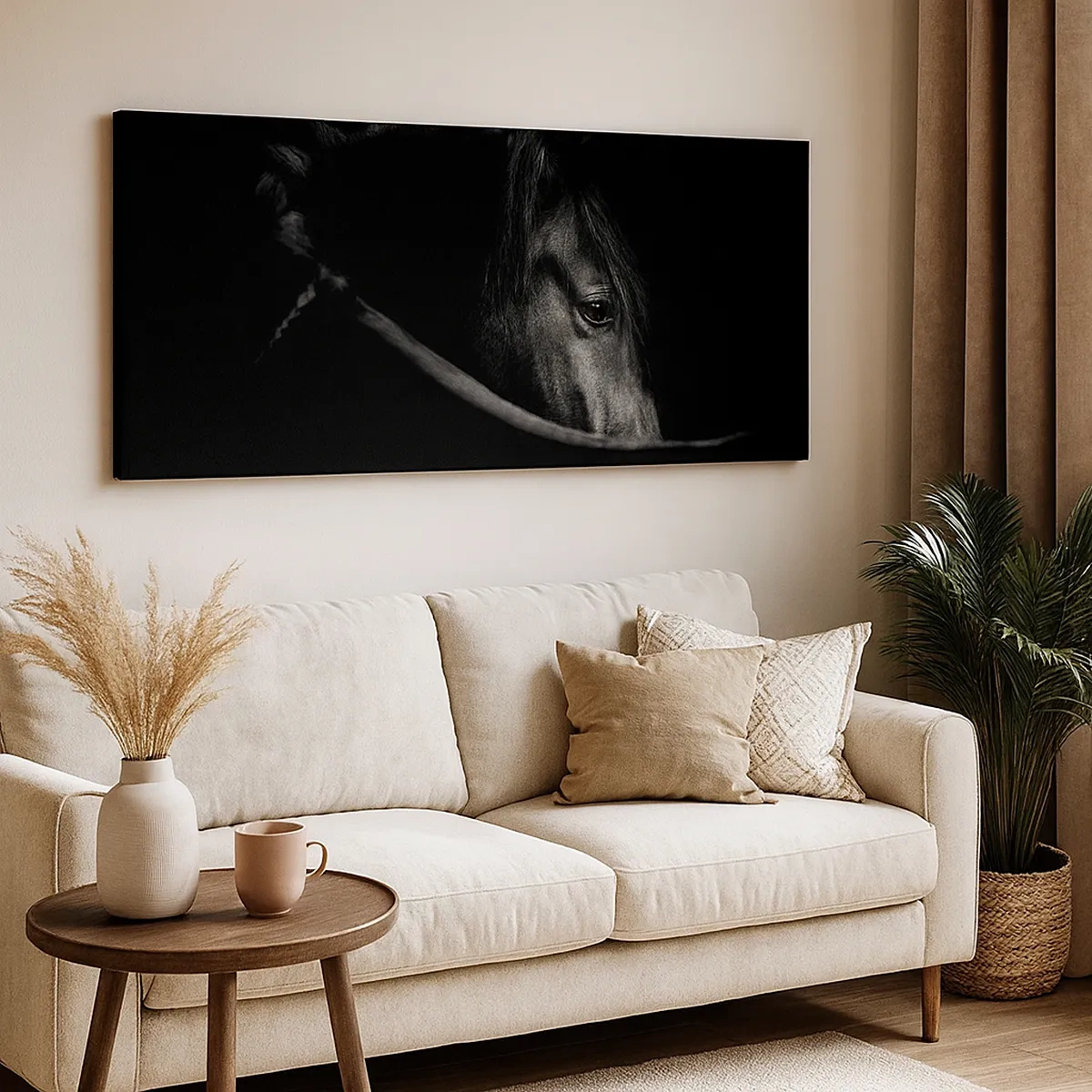 Bild auf Leinwand - Leinwandbild - Schwarzer Prinz - 30x30 cm