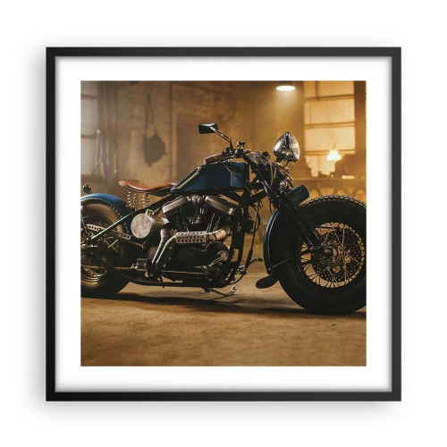 Poster in einem schwarzem Rahmen - Ich kann alles - 50x50 cm